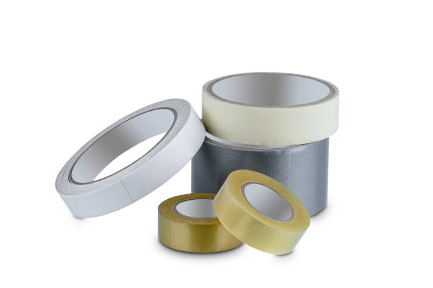 office-stationary-roll-of-glue-tape-masking-tape-doublesided-adhesive-picture-id1166917467